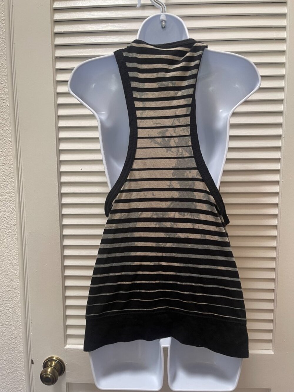 Roxy Striped Racerback Vest Tank Top Size S - Picture 2 of 7